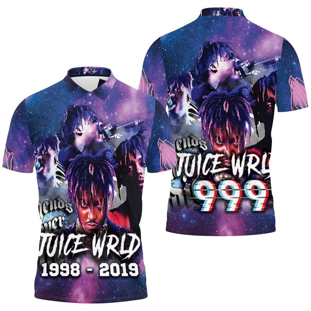 Juice Wrld 999 Legend Never Die Under Star Sky Polo Shirt  All Over Print Shirt 3d T-shirt