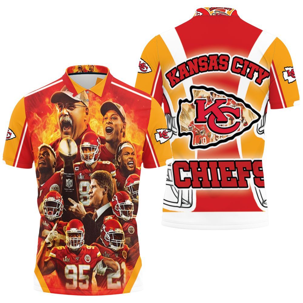 Kansas City Chiefss Member Afc West Division Super Bowl 2021 Polo Shirt All Over Print Shirt 3d T-shirt