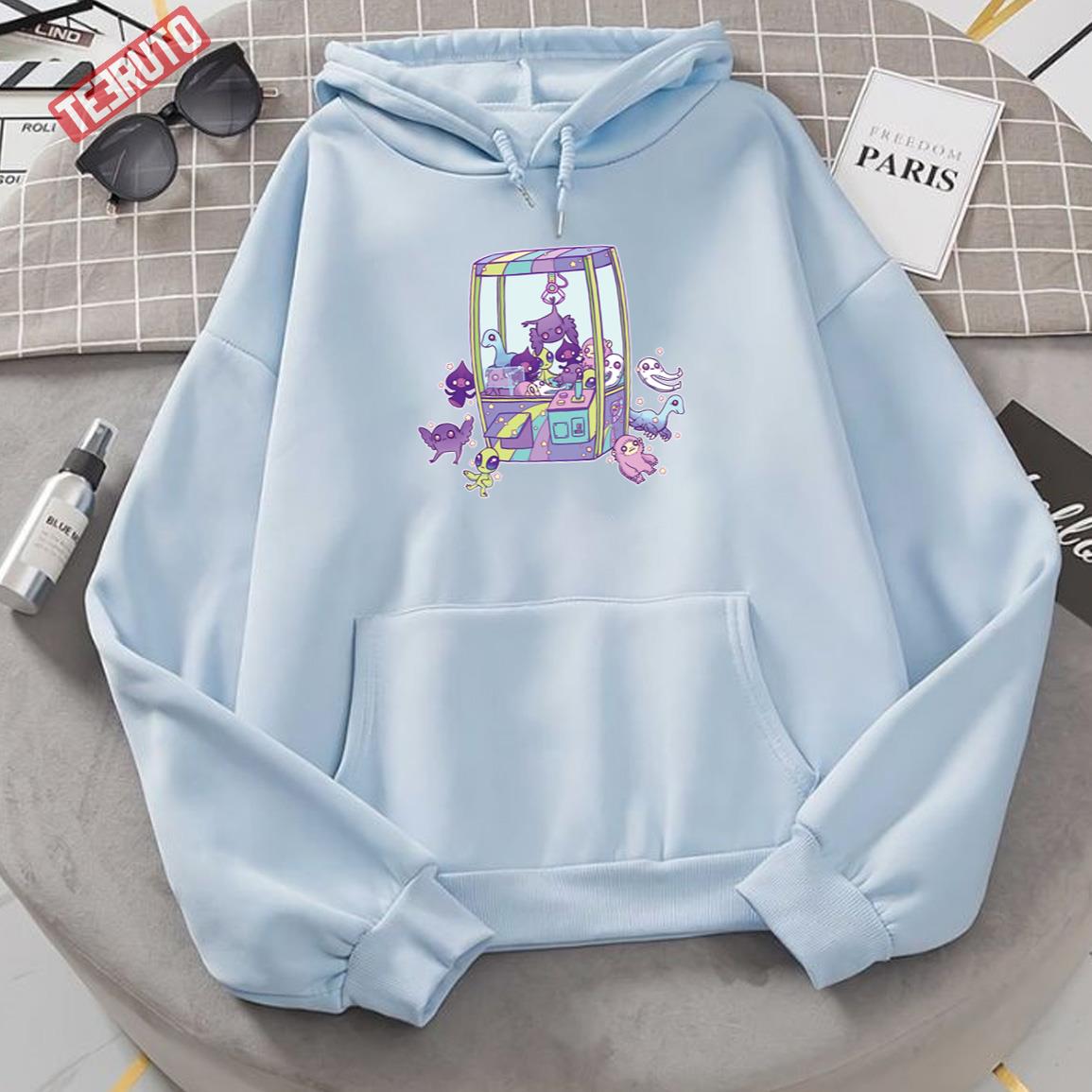 Kawaii Cryptid Crane Game Machine Unisex Hoodie