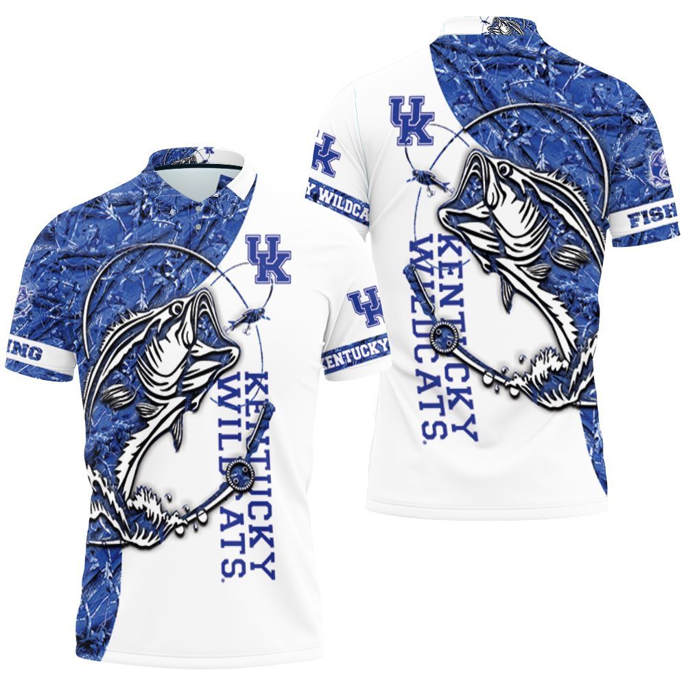 Kentucky Wildcats Ncaa For Wildcats Fan Fishing Lover 3d (2) Polo Shirt All Over Print Shirt 3d T-shirt