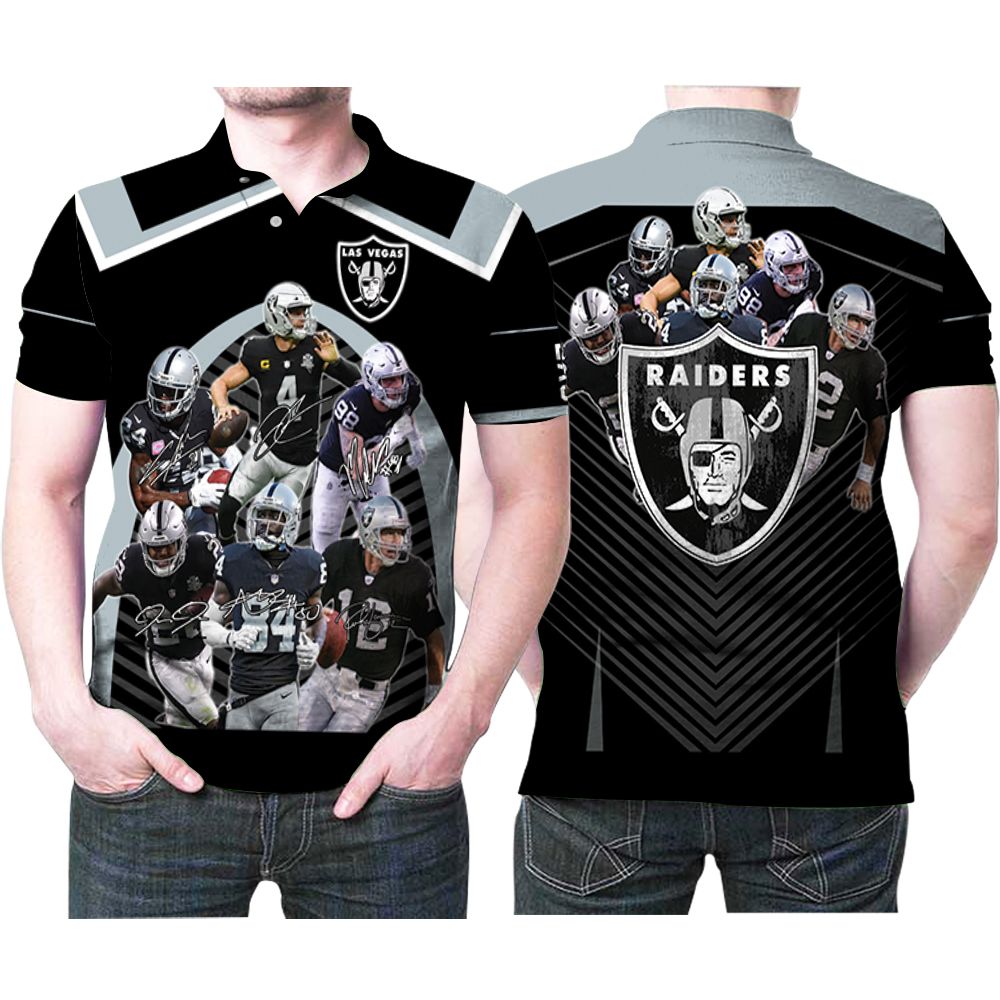 Las Vegas Raiders 6 Best Players Legends Signed 3d Printed Gift For Las Vegas Raiders Fan Polo Shirt All Over Print Shirt 3d T-shirt