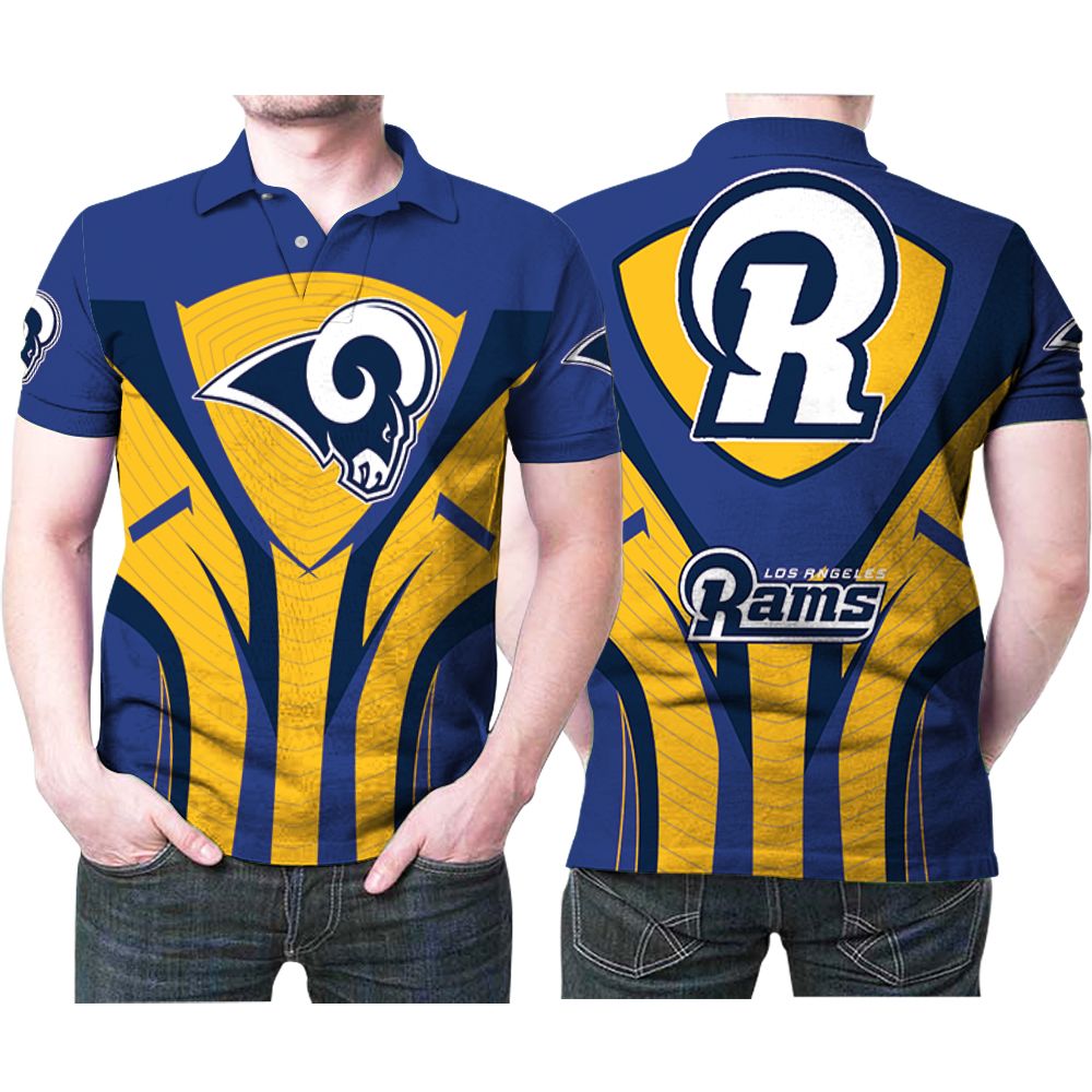Los Angeles Rams Mascot Logo 3d Printed Gift For Los Angeles Rams Fan Polo Shirt All Over Print Shirt 3d T-shirt