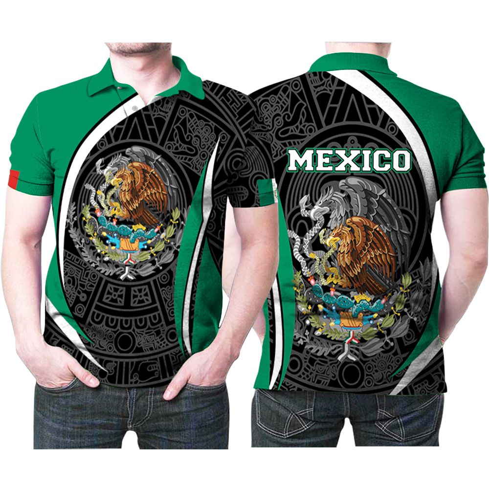 Mexico Flag Patriotic Nation Pattern 3d Designed For Mexican Lovers Mexican American Polo Shirt All Over Print Shirt 3d T-shirt