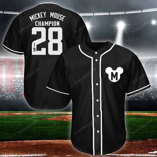 Disney Mickey 3D Custom Name And Number Baseball Jersey Shirts –