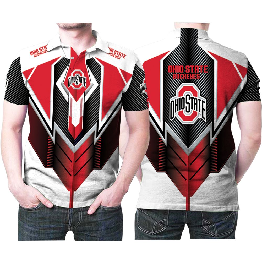 Ohio State Buckeyes American Football University Logo Gift For Ohio State Buckeyes Fans Lovers Polo Shirt All Over Print Shirt 3d T-shirt