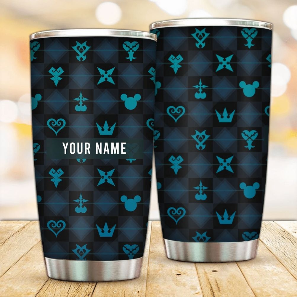 Personalized Khearts Pattern Gift For Lover Day Travel Tumbler