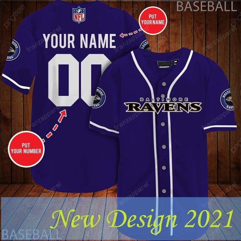 Personalized Nfl Baltimore Ravens Aseball Jersey Shirt 67