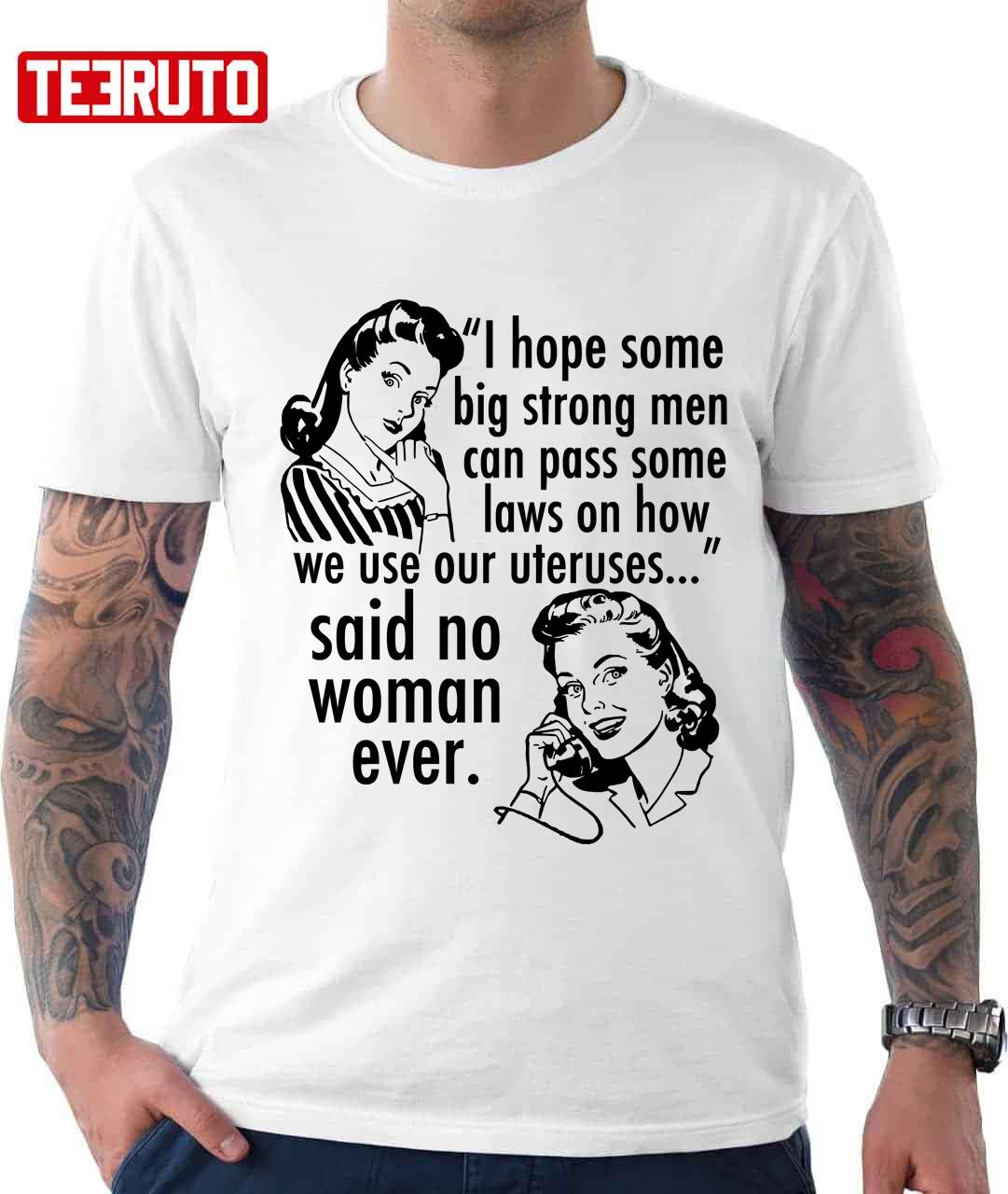 Pro Choice Vintage Humor Cartoon Quote Unisex T-Shirt