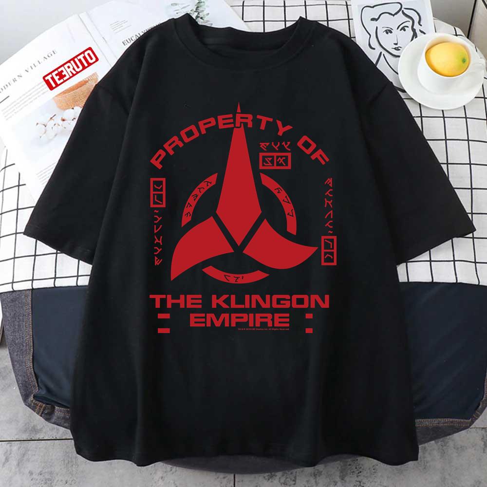 Property Of Klingon Empire Red Logo Star Trek Unisex T-Shirt