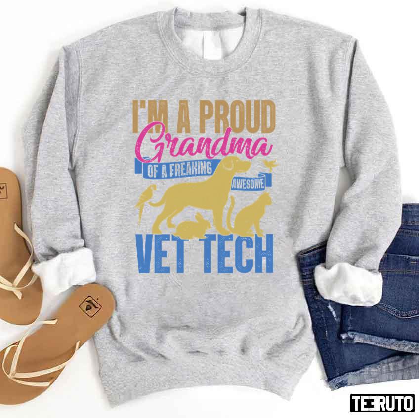Proud Grandma Of Vet Tech Unisex Sweatshirt