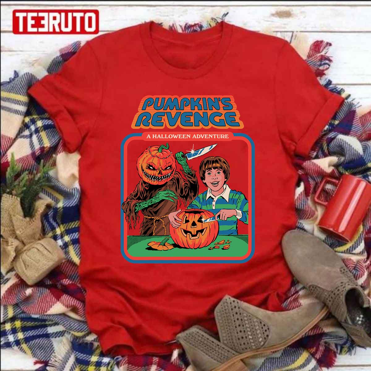 Pumpkins Revenge Funny Vintage Kids Art Unisex T-Shirt