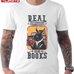 Real Veterinary Technologists Read Books Unisex T-Shirt