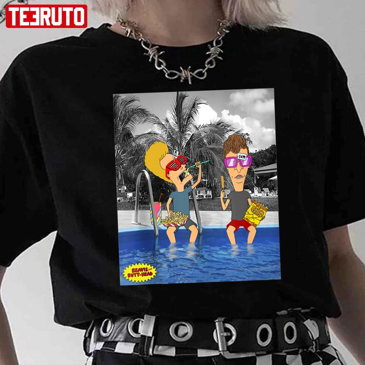 School Is For Learning Beavis And Butthead Summer Pool Unisex T-Shirt