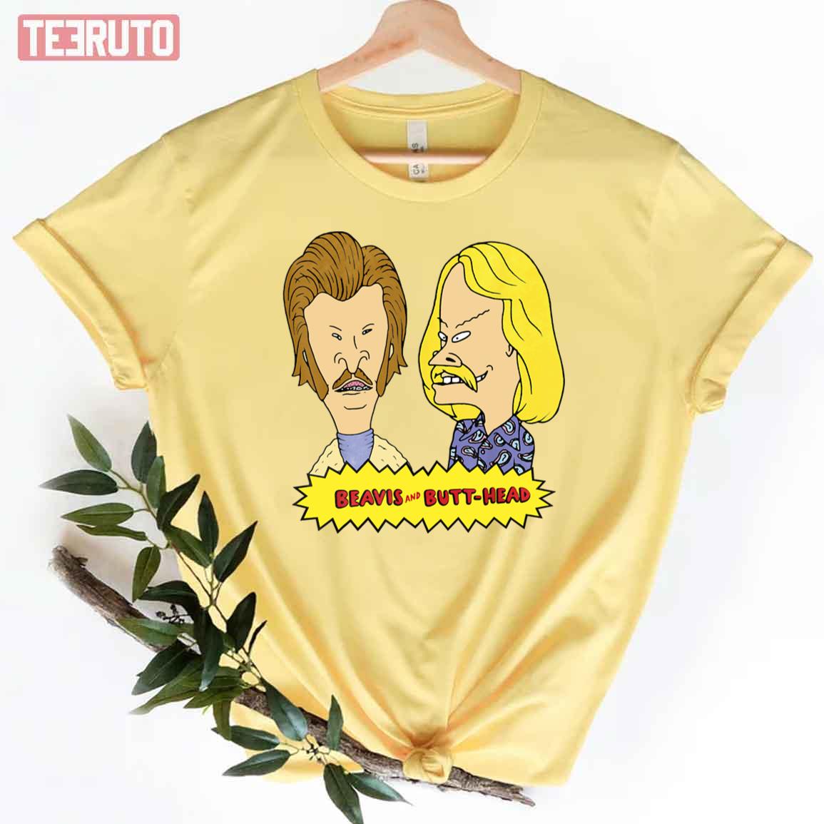 Seventies Mustaches Beavis And Butthead Unisex T-Shirt