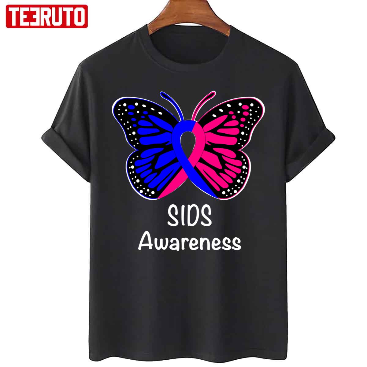 Sids Awareness Warrior Support Sudden Infant Death Syndrome Butterly Unisex T-Shirt