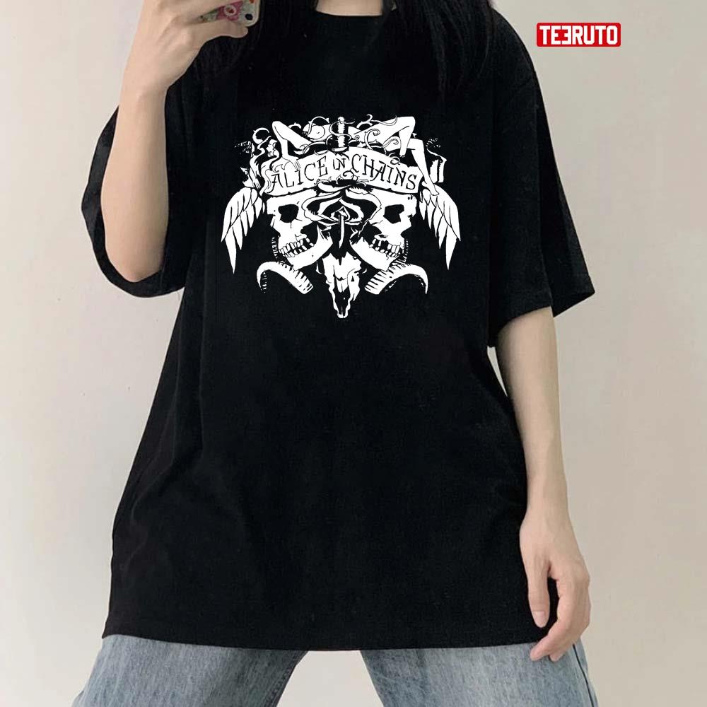 Skeleton Head Alice In Chains Unisex T-Shirt