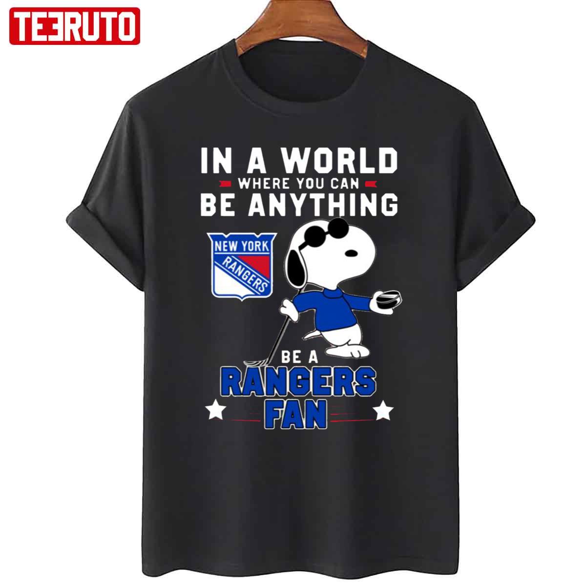 Snoppy Love To Be A New York Rangers Unisex T-Shirt