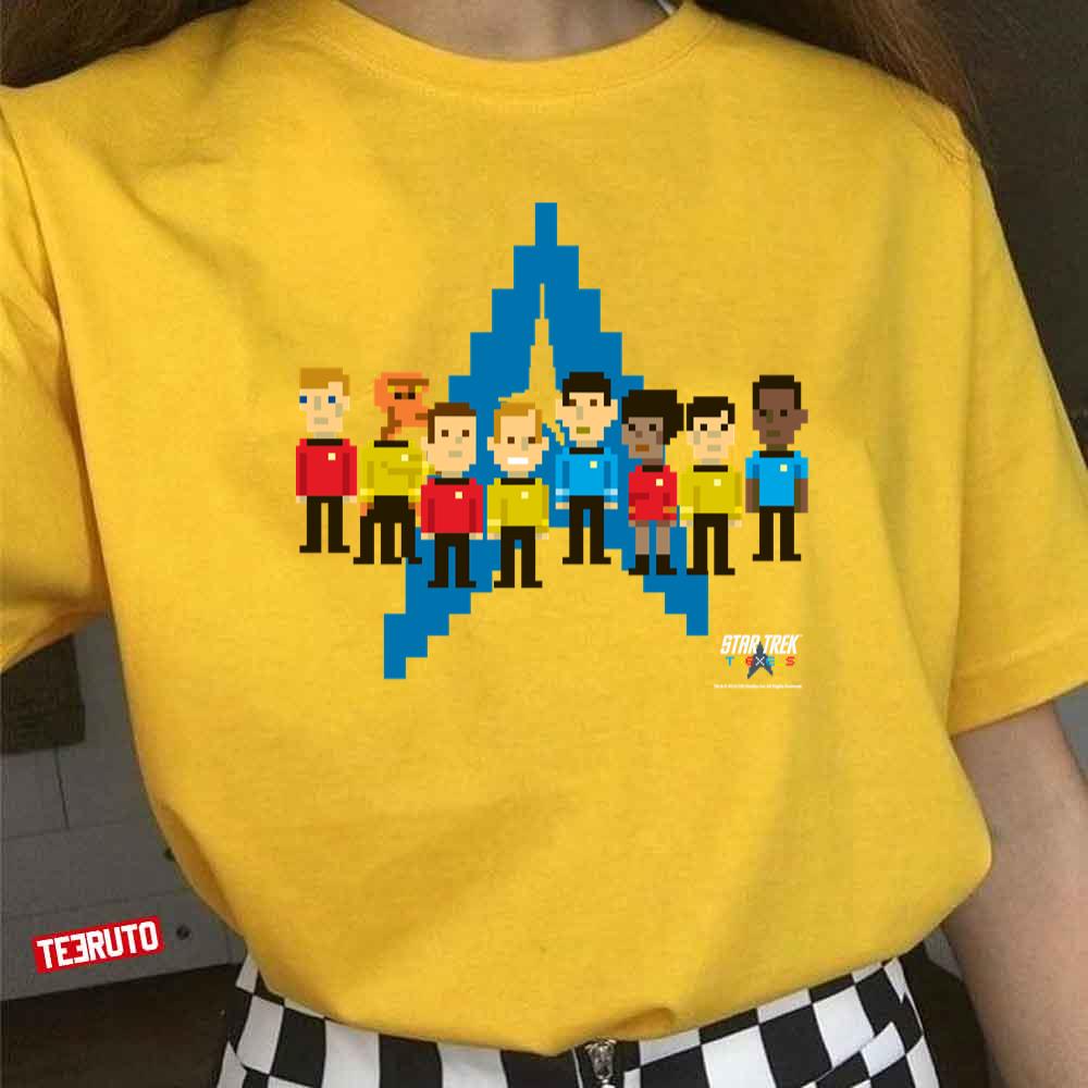 Star Trek Original Series Crew Pixel Art Logo Unisex T-Shirt