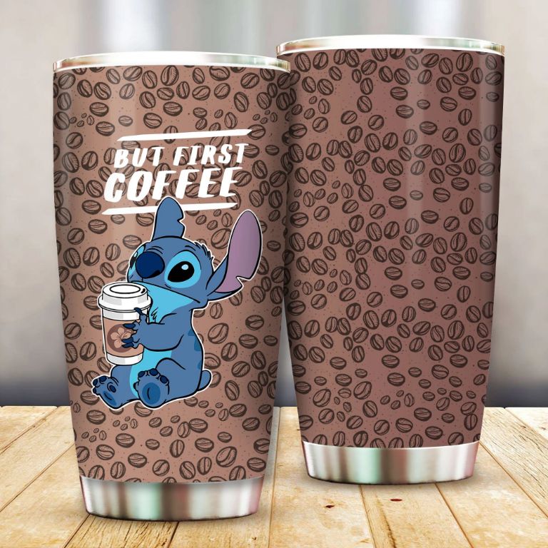 Stitch But First Coffee Gift For Lovers Travel Tumbler All Over Print