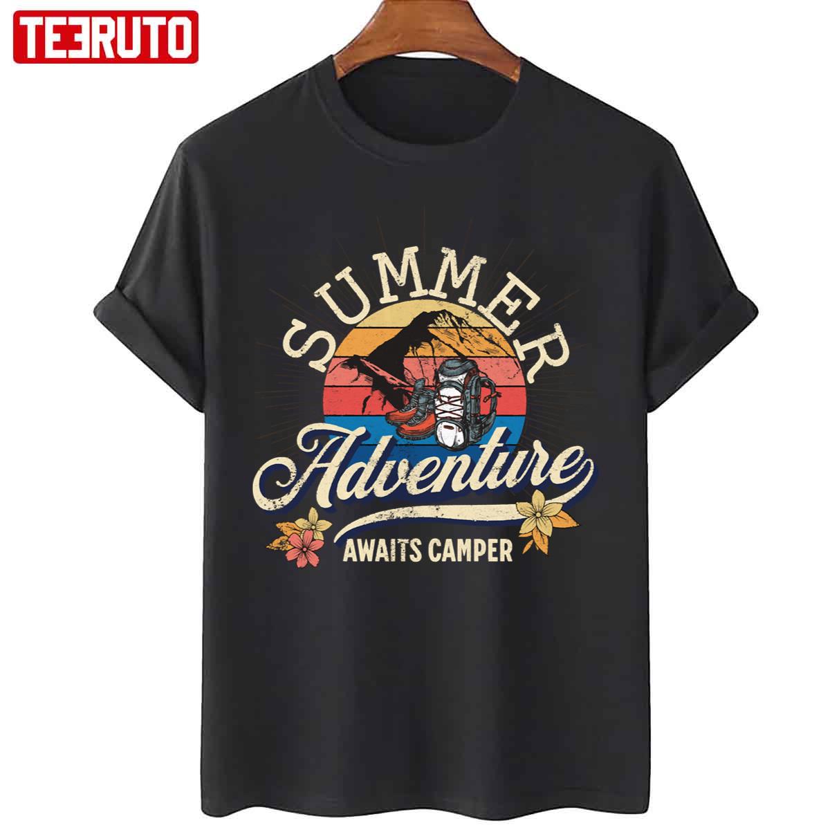 Summer Adventure Awaits Camper Calling Art Unisex T-Shirt