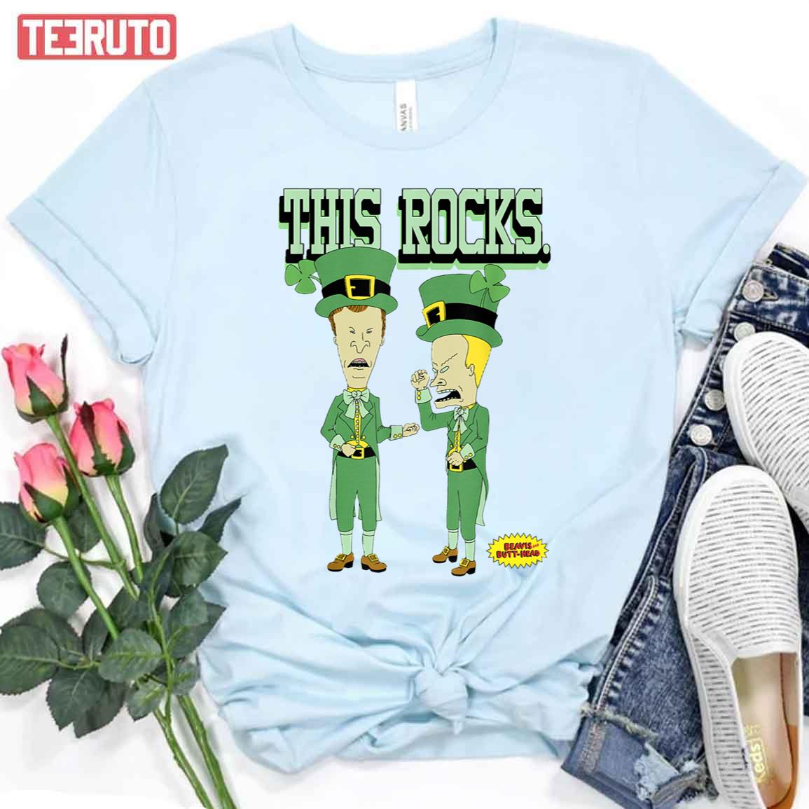 This Rocks St Patrick’s Day Beavis And Butthead Unisex T-Shirt