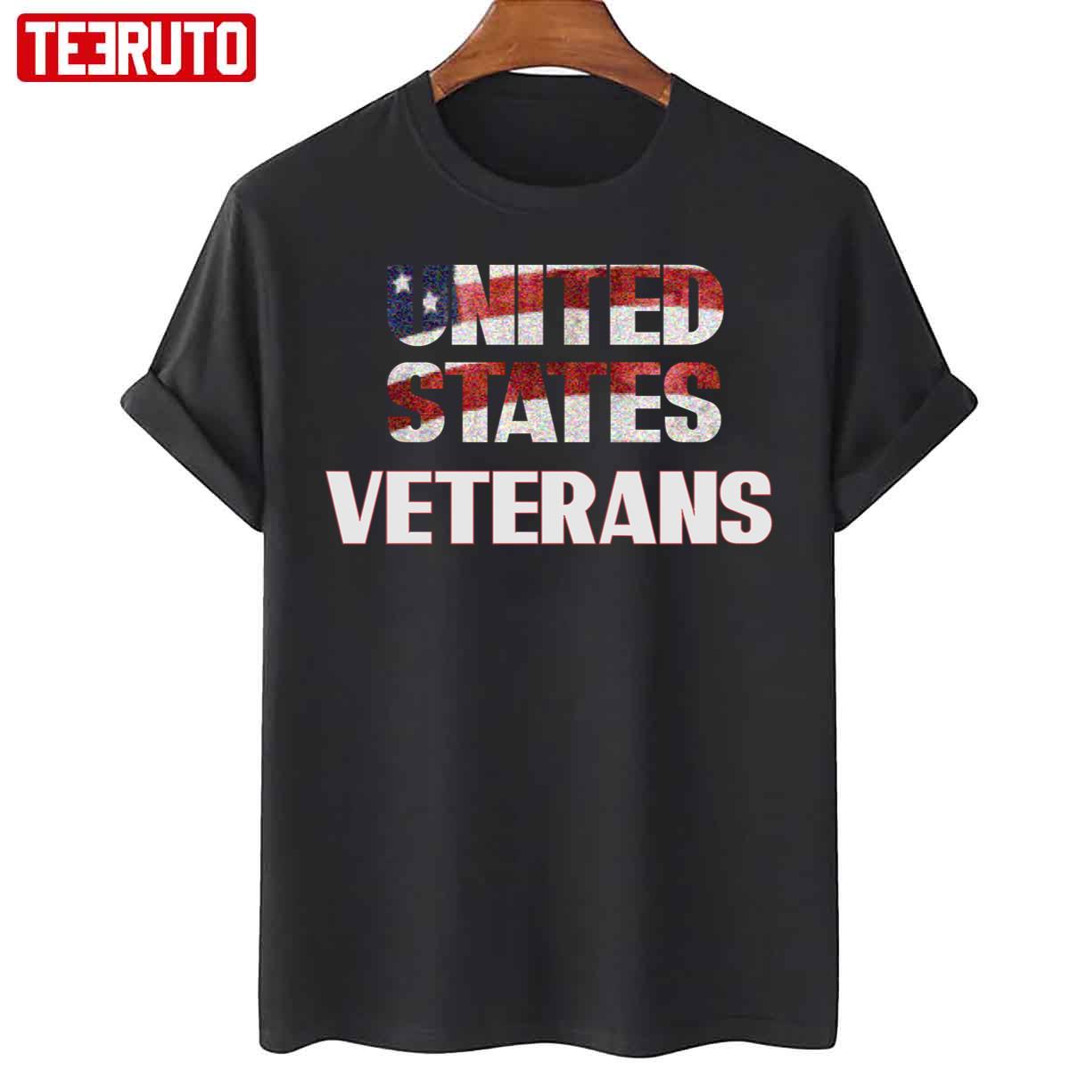United States Veterans Flag Color Graphic Happy July 4th Unisex T-Shirt