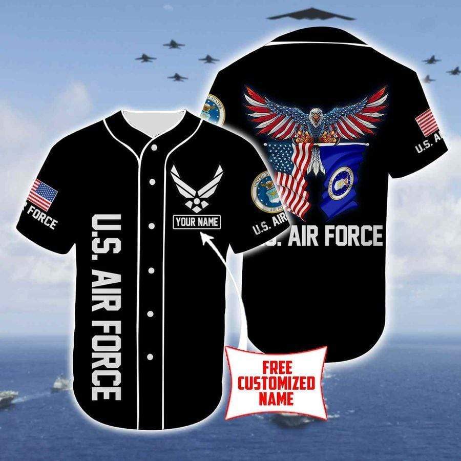U.s Airforce Eagle Personalized Baseball Jersey