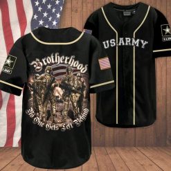 U.s Army Brotherhood Personalized 3d Baseball Jersey