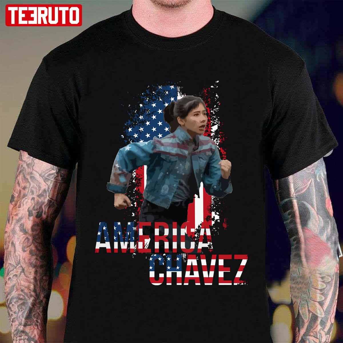 USA Flag Xochitl Gomez Unisex T-Shirt