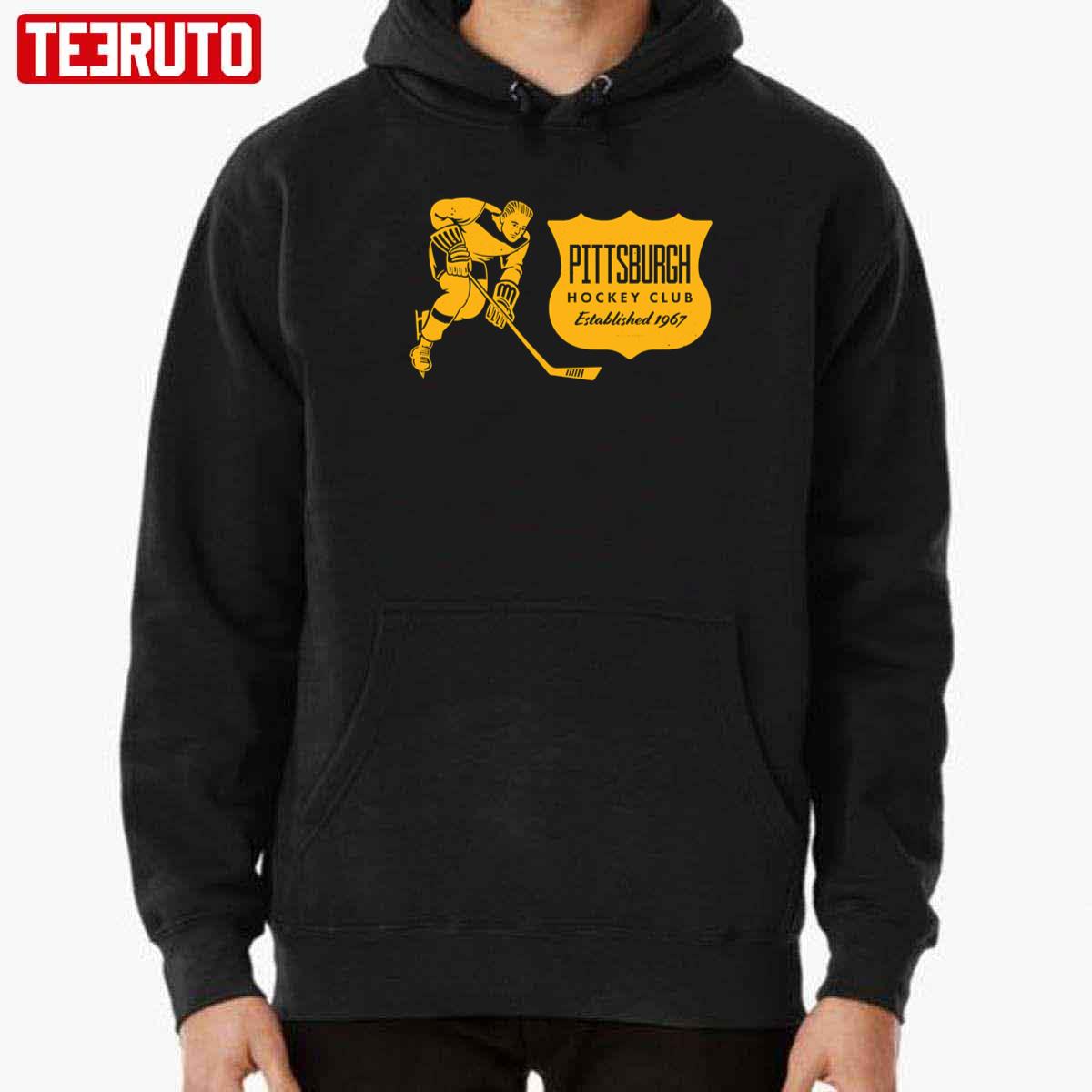 Vintage Hockey Pittsburgh Penguins Yellow Unisex T-Shirt - Teeruto