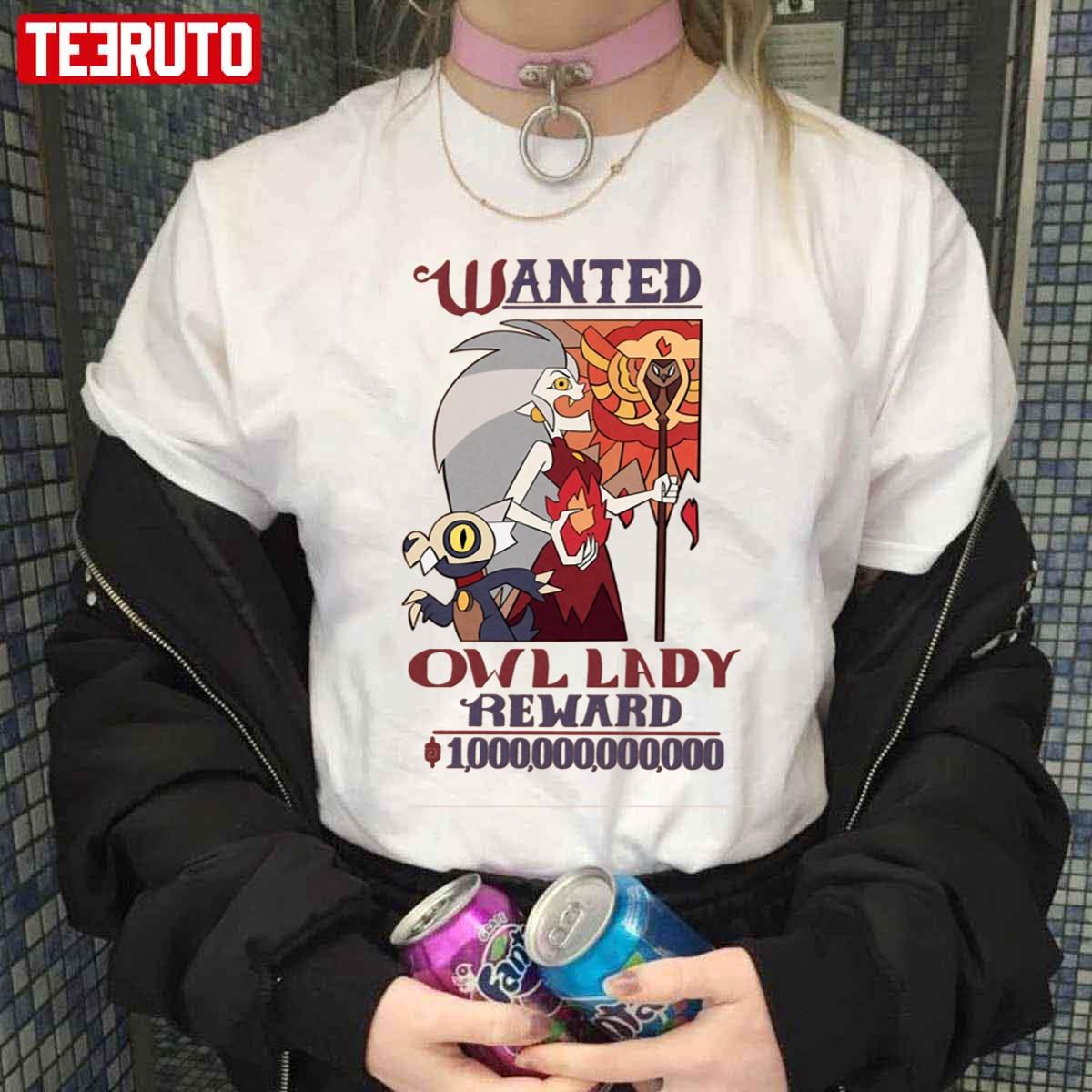 Wanted Owl Lady Anime Unisex T-Shirt