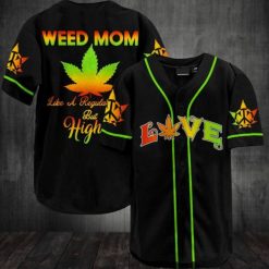 Weed Mom Like A Regular Mom 3d Personalized 3d Baseball Jersey va