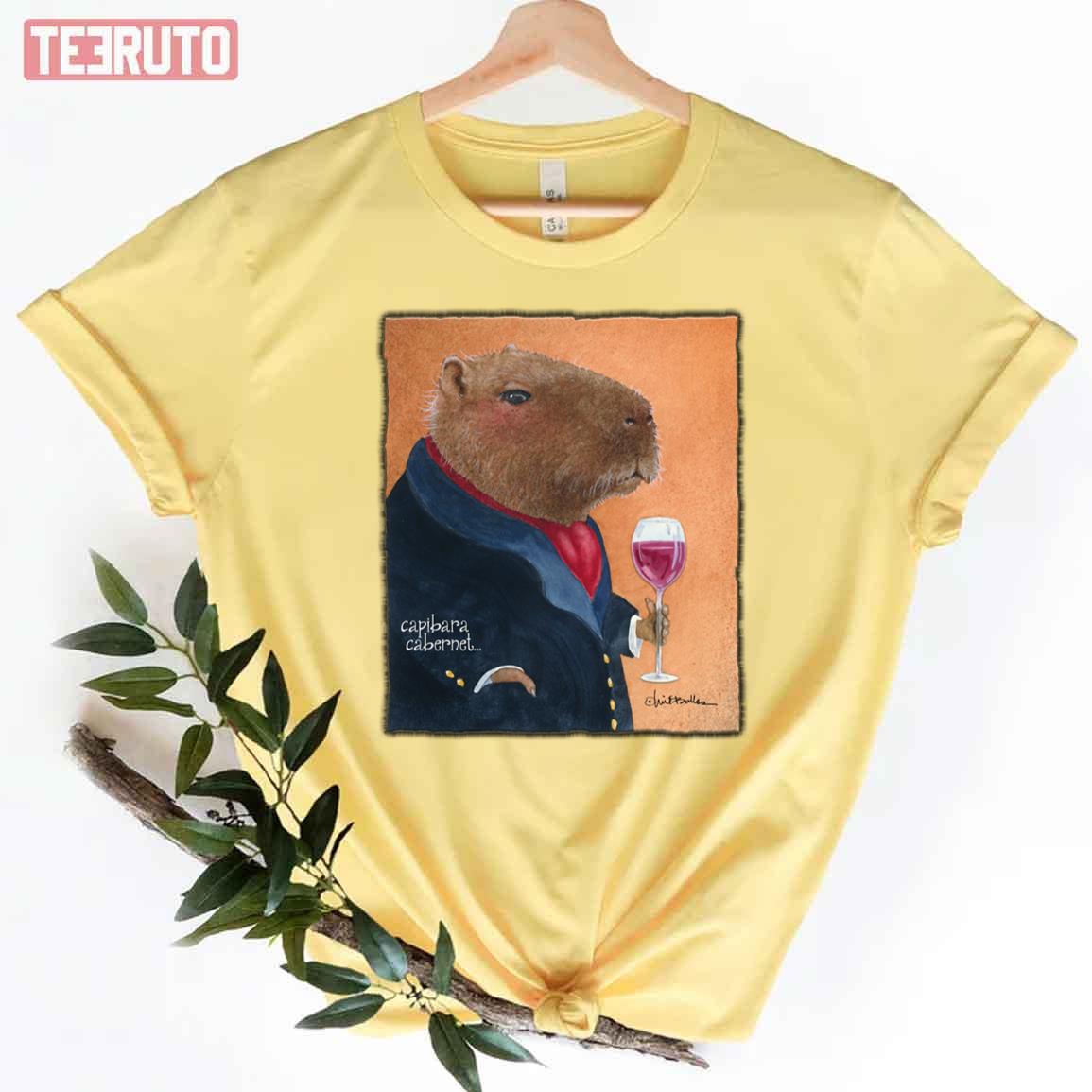Will Bullas Capybara Cabernet Unisex T-Shirt