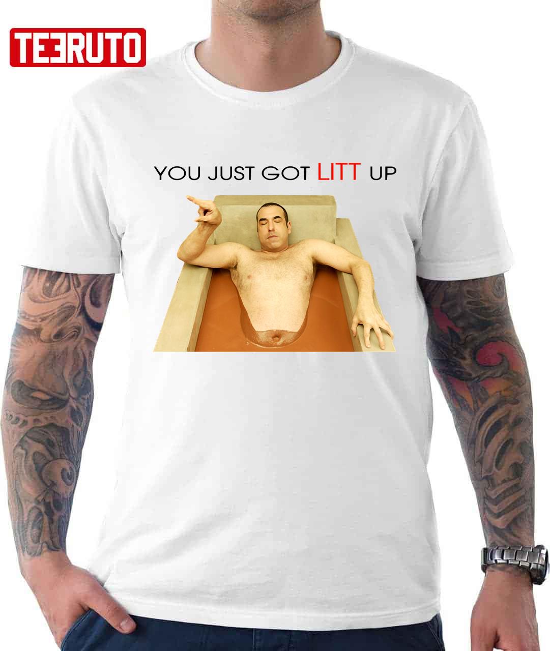 You Just Got Litt Up Shirt, Litt Up Tee, Louis Litt Tee, Harvey