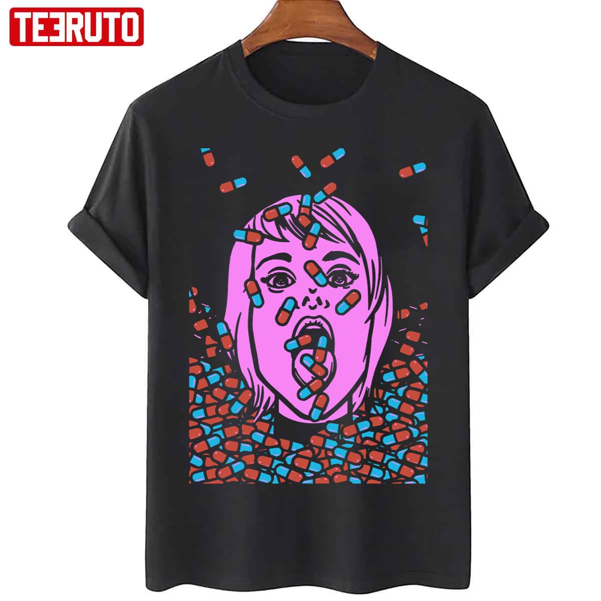 Akira Pill Blue & Red Retro Vintage Unisex T-Shirt