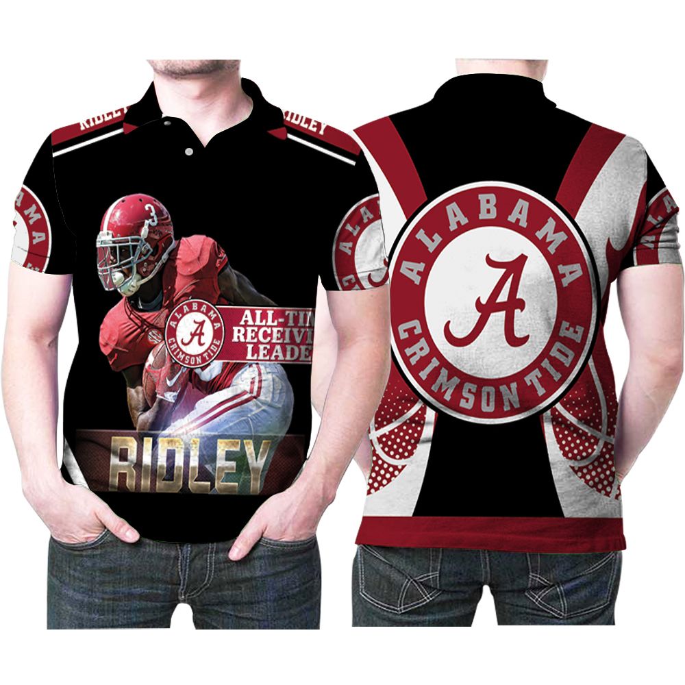 Alabama Crimson Tide Calvin Ridley 3 Great Player Football 3d Designed Allover Gift For Alabama Fans 1 Polo Shirt All Over Print Shirt 3d T-shirt