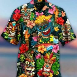 Aloha Summer Father Son Coral Hibiscus Hawaiian Shirt