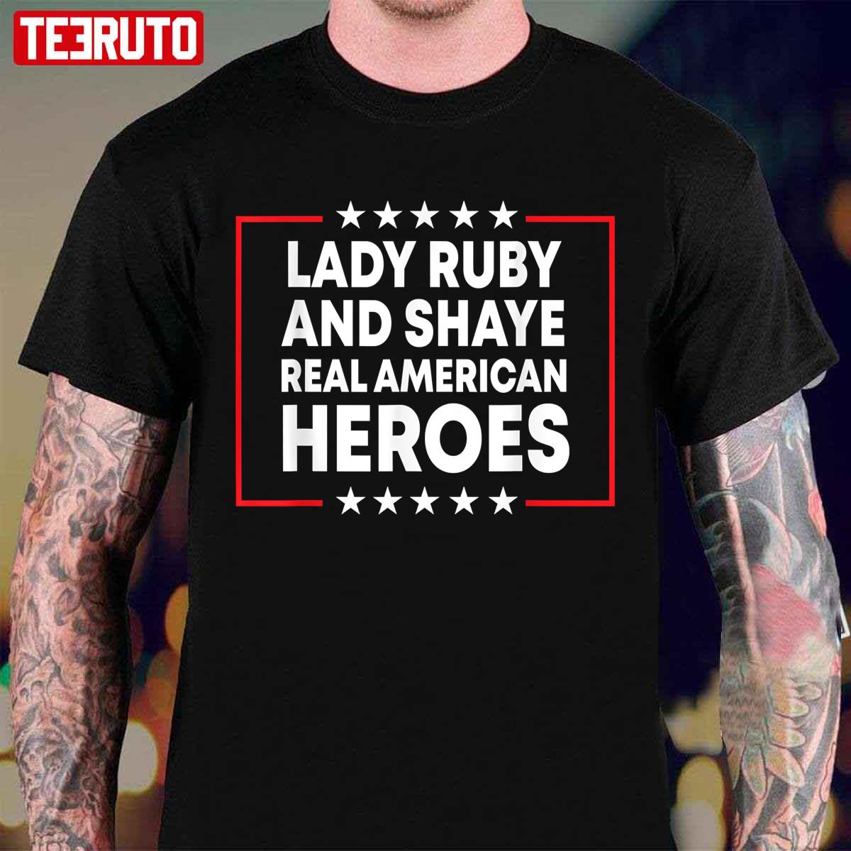 American Stand With Lady Ruby And Shaye Real Heroes Freeman Unisex T-Shirt