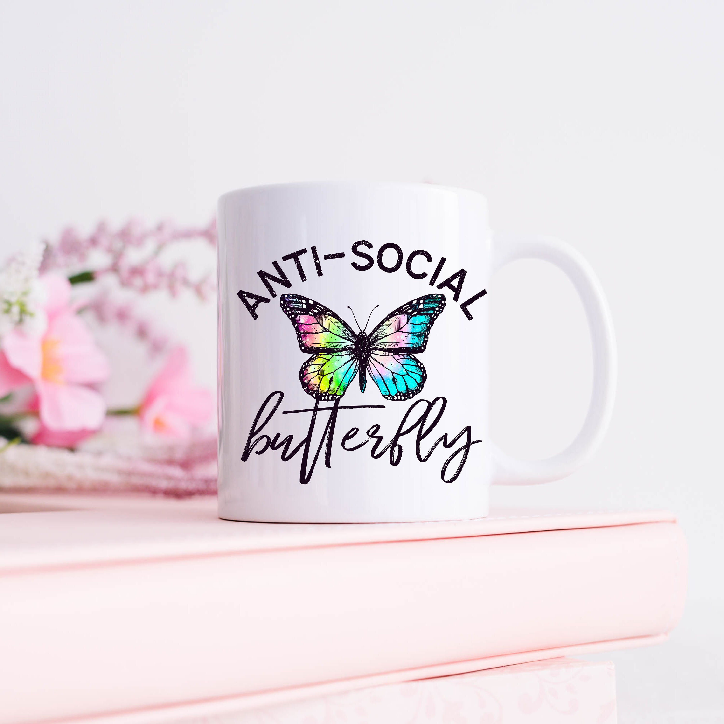 Anti-Social Butterfly Cute Butterfly Anti-Social Colorful