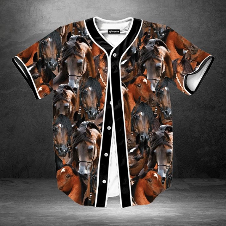 Arabian Horse 12345 Gift For Lover Baseball Jersey