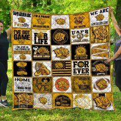 ArkansasPine Bluff Golden Lions Quilt Blanket LC2