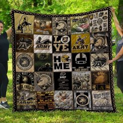 Army Black Knights Quilt Blanket