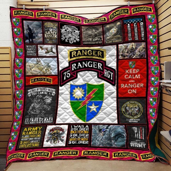 Army Ranger Veteran Quilt On Sale! DUP