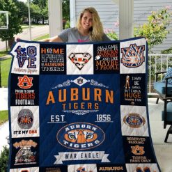 Auburn Tigers quilt blanket 01 DUP