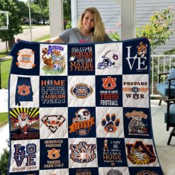 Auburn Tigers Quilt Blanket 02 DUP