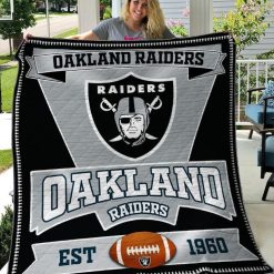B060644 Quilt Blanket Oakland Raiders