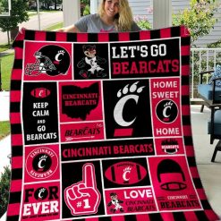 B070609 Quilt Blanket Cincinnati Bearcats