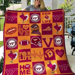 B070631 Quilt Blanket Virginia Tech Hokies DUP
