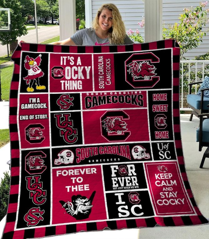 B280511 Quilt Blanket South Carolina Gamecocks - Teeruto