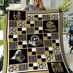 B310513 Quilt Blanket Purdue Boilermakers